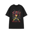 thumbnail image 1 of Marvel Deadpool Mens Black Short Sleeved T-Shirt, 1 of 6