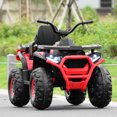 thumbnail image 3 of Patiojoy 12V Kids Electric Ride On Car Toy 4-Wheeler ATV Quad with LED Lights Red, 3 of 5
