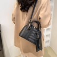 thumbnail image 4 of Pisexur Ladies Fashion Color Leather Versatile Handbag Double Zipper Messenger Bag on Clearance, 4 of 9