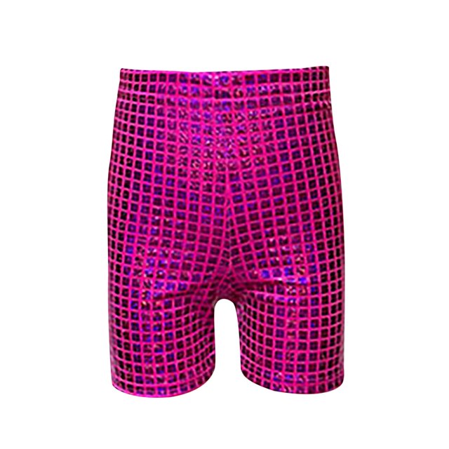 Youth Stylish Clothes Loose Ripped Sweatpants Block Three Point Shorts Sequin Children Adult Dance Pants Practice Shorts Attend Shows And Events