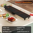 thumbnail image 3 of Costway 35" Extra Large Electric Griddle with 4-Level Thermostat Control and Removable Drip Tray, 3 of 10