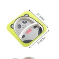 thumbnail image 3 of kurtrusly Kids Tableware Set 5Pcs Baby Bamboo Fiber Cartoon Bowl Animal Dinnerware Set Toddler Cup Spoon Fork, 3 of 9