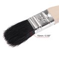 thumbnail image 3 of Unique Bargains 16' Length 1' Width Bristle with Long Wood Handle Black Bent Radiator Paint Brush, 3 of 5