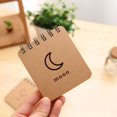 thumbnail image 4 of homeholiday Weather Series Sofe Cover Portable 9.5x8.5cm Spiral Journey Notebook Wirebound Memo Notepad, 4 of 6