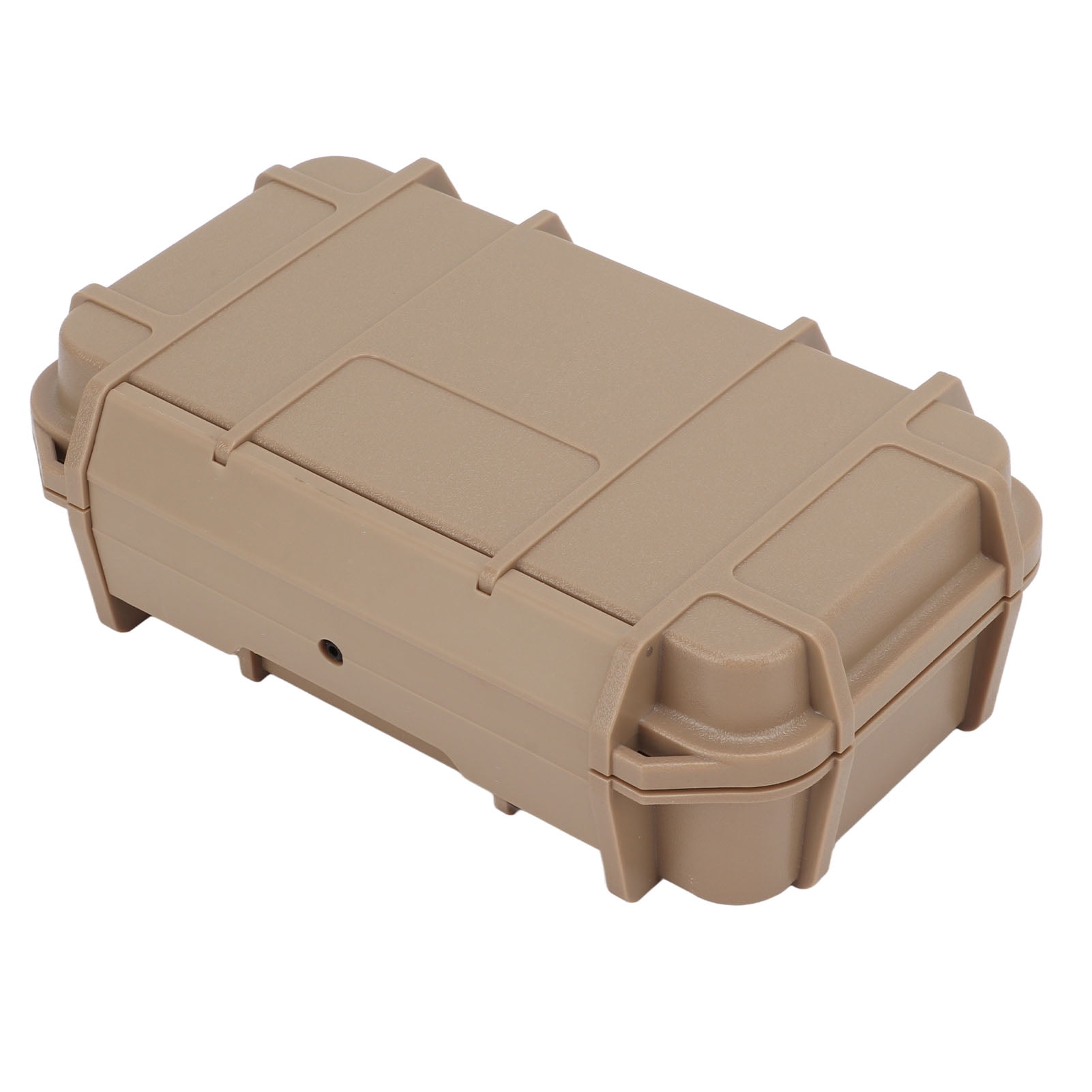 Tool Box,Waterproof Hard Carry Tool Case ,Safety Instrument Tool Box ABS Plastic Storage Toolbox for Outdoor Camping[Brown]