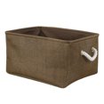 thumbnail image 1 of Panier de Rangement Pliable Bac Jouets Boîte Paniers en Lin Couleur Chocolat Taille g, 1 of 8