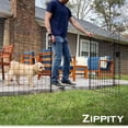 thumbnail image 2 of in H ( Fence Panels + Gate) No Dig Easy Install Zippity Metal Fence Decorative Fence for Garden Fencing For Dogs Temporary Fence Garden Fence Animal Barrier WF, 2 of 8