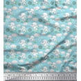 thumbnail image 1 of Soimoi Poly Georgette Fabric Cloud,Ball & Elephant Kids Print Fabric by The Yard 42 Inch Wide, 1 of 3