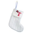 thumbnail image 2 of Fridja 8 Inch Mini Initial Christmas Stocking Monogram Embroidered Christmas Stocking White Knitted Small Christmas Stocking Decorations for Fireplace Mantle Christmas Wall, 2 of 5