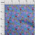 thumbnail image 2 of oneOone Cotton Poplin Medium Blue Fabric Abstracts Sewing Craft Projects Fabric Prints By Yard 56 Inch Wide, 2 of 5