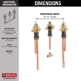 thumbnail image 4 of Delta Faucet Robinet Romain pour Baignoire à Entrée Rugueuse pour Robinet de Bain de Baignoire Romaine à 2 Poignées Delta R2707, 4 of 4