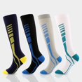 thumbnail image 1 of 6 Paires de Bas de Compression pour Femmes Hommes Circulation 20-30 mmHg Bas de Compression pour Course Infirmière Enflure Voyage Vol, 1 of 8
