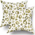 thumbnail image 1 of Olive Green Grey Leopard Print Pillow Covers 16X16 Inch Watercolor Gray Cheetah Decorative Pillow Cases Animal Square Throw Pillow Case Set of 2 Home Decor For Sofa Living Room Bedroom Bed Cushion, 1 of 5