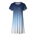 thumbnail image 4 of Robe d'Été pour Femmes 2024 Mode Grande Taille Décontractée Col Rond Manches Imprimé Floral avec Poche Robe Ample Longueur Genou 50 % de Réduction!, 4 of 4