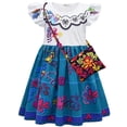 thumbnail image 1 of Encanto Mirabel Robe de Princesse pour Filles Robe Isabella Vêtements de Cosplay Dessin Animé, 1 of 6