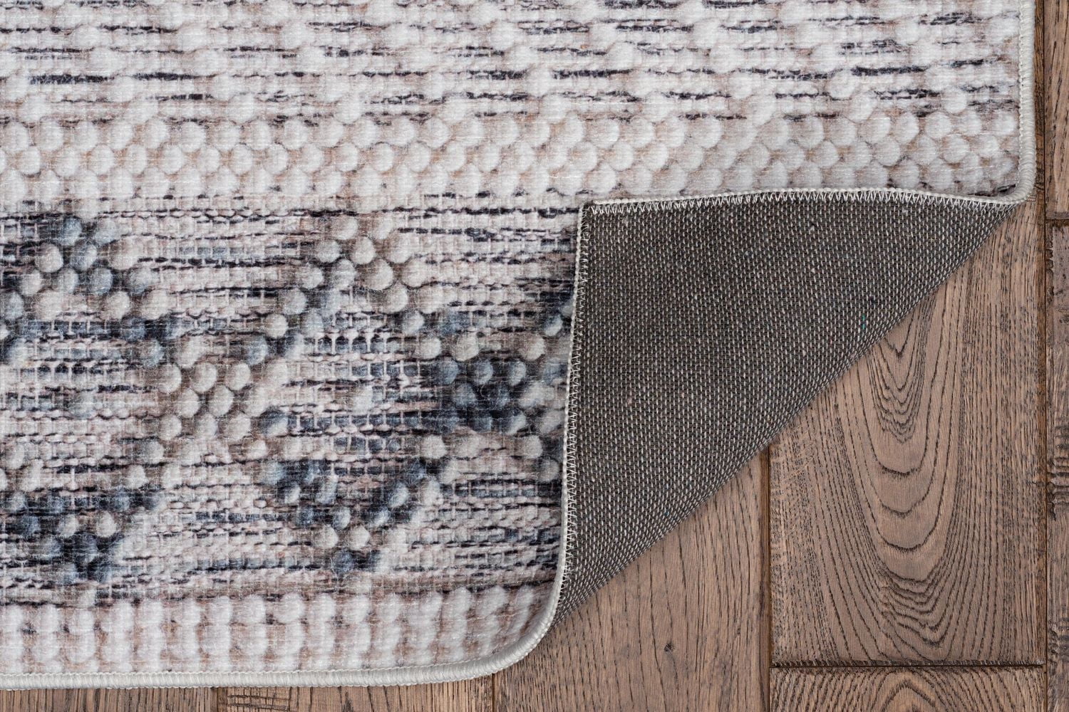 Tapis Mirage Macomb crème et bleu 5 pi x 7 pi