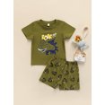 thumbnail image 2 of Honganda Children Boy Tops, Shorts Suits Cartoon Printed Short-sleeved Tops Shorts, 2 of 8