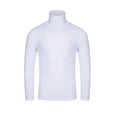 thumbnail image 1 of EGNMCR T-Shirt à Enfiler pour Homme, T-Shirt de Base, Mode Hiver, Décontracté, Couleur Unie, Col Roulé Extensible, Chandails, Blouse, Hauts, Chaud, Manches Longues, T-Shirt, 1 of 5