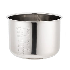 Binwennn 304 Pot intérieur en acier inoxydable Cuisinière de riz Cuisinier pression Double fond Pot intérieur Non Stick Pot 6L Ustensiles de cuisson en papier pour les articles de cuisine antiadhésifs avec support