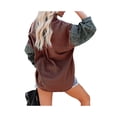 thumbnail image 4 of Chemise Boutonnée pour Femmes Veste en Denim Manches Longues Décontractée Automne avec Poches, 4 of 5