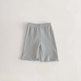 thumbnail image 3 of Cute Summer Shorts Solid Elastic Casual Shorts for Kids, 3 of 6