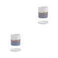 thumbnail image 3 of kurtrusly Ceramic Flower Pots For Small Spaces And Easy To Maintain Herbs Ceramic Flowerpot Ceramic Pot Planter Eco-friendly gray 11*11 2Set, 3 of 6