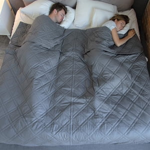 King Taille de la couverture pondérée 20 lb par HomeSmart (une société américaine) - 400 Fil Count Resort qualité coton - 88"x96"