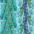thumbnail image 1 of Ahgly Company Tapis de Zone Carré Lavable en Machine, Transitionnel Vert Sarcelle, 8 Pieds Carré, 1 of 7