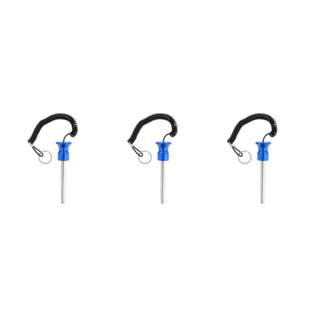 Dalazy Magnetic Weight Stack Pin with Pull Rope Replacement Parts Blue 10x105mm 3Set