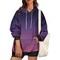 thumbnail image 4 of Besolor Oversized Sweatshirt for Women Fall Plus Size Long Sleeve Gradient Color Hoodies Baggy Clothes for Ladies, 4 of 7