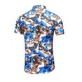thumbnail image 4 of Chemises Décontractées pour Hommes à Boutons, Imprimé Tropical, Blouse à Col Rabattu, Été, Plage, Hawaïennes, Manches Courtes pour Hommes, 4 of 4