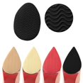 thumbnail image 2 of Coussinets de Chaussures Antidérapants Auto-Adhésifs en Caoutchouc pour Talons Hauts Rouge, 2 of 9