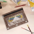 thumbnail image 5 of Dvruxg 2 Pcs Trousse à Crayons, Trousse à Crayons Trois Trous avec Fermeture Éclair Unique, Sac de Rangement de Documents en PVC Transparent, Grande Capacité Trousse à Crayons avec Fermeture Éclair, Trousse à Crayons Transparente, 5 of 5