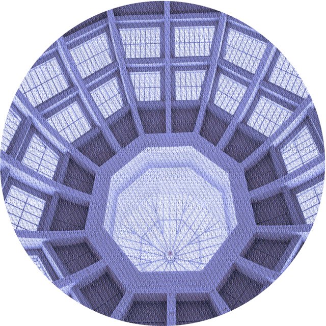 Ahgly Company Tapis d'Intérieur Lavable en Machine Carré Transitionnel Violet Pervenche Profond, 3 Pieds Carré