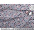 thumbnail image 2 of Soimoi Rayon Fabric Anchor Hook,Shell & Starfish Ocean Print Fabric by Yard 56 Inch Wide, 2 of 3