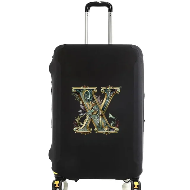 Housses de Bagage Housse de Protection Bagage de Voyage Anti-Rayures Housse Anti-Poussière Réutilisable Housse Lavable Motif Imprimé Graphique 8Graphic Letter X S