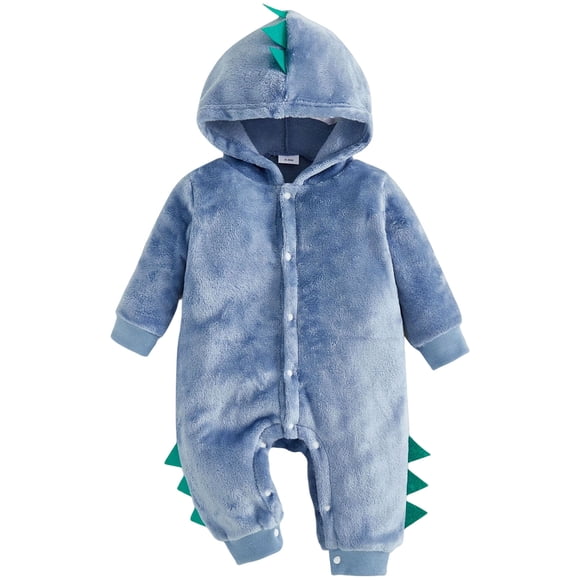 gdxvjhbj Neutral Baby Clothes Long Sleeve Baby Footie Pajamas with Two-Way Zipper & Fold-Over Mittens, Soft Stretchy Romper for Newborn Boy Girl 0 3 6 9 12 18 24 Months (Blue,0-3 Months)