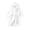 White, variant on Adorable Cartoon Themed Hooded Flannel Bathrobe for Toddler Kids Cozy Nightwear and Pajama Style Robe