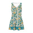 thumbnail image 4 of Ovzne Robes d'Été pour Femmes 2025 Robe pour Femme Robe d'Été Décontractée pour Femmes Mode Imprimée Poche Sans Manches Robe à Col en V Robe de Vacances Imprimée Liquidation, 4 of 5