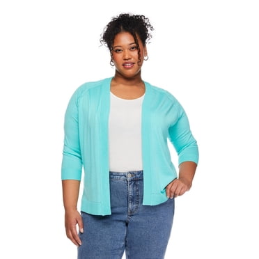 Lane Bryant Women's Plus 3/4 Sleeve Shrug