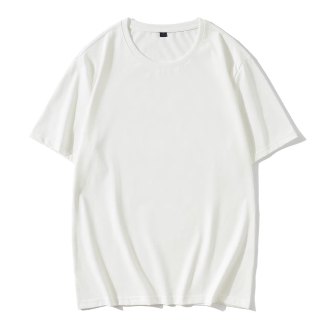 CEHVOM T-shirt d'Été pour Hommes Col Rond Coton Mercerisé Manches Courtes