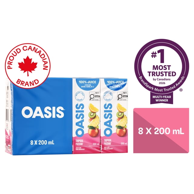 Tropical Passion Fruit Juice Boxes 8 x 200 ml