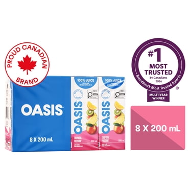 Oasis Tropical Passion Fruit Juice Boxes 8 x 200 ml