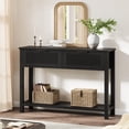 thumbnail image 1 of Kojooin Fluted Entryway Table with 2 Drawers, Wooden Console Table for Entryway, Living Room or Foyer, 1 of 8