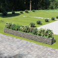 thumbnail image 1 of vidaXL Gabion Raised Bed Galvanised Steel 540x50x50 cm, 1 of 5