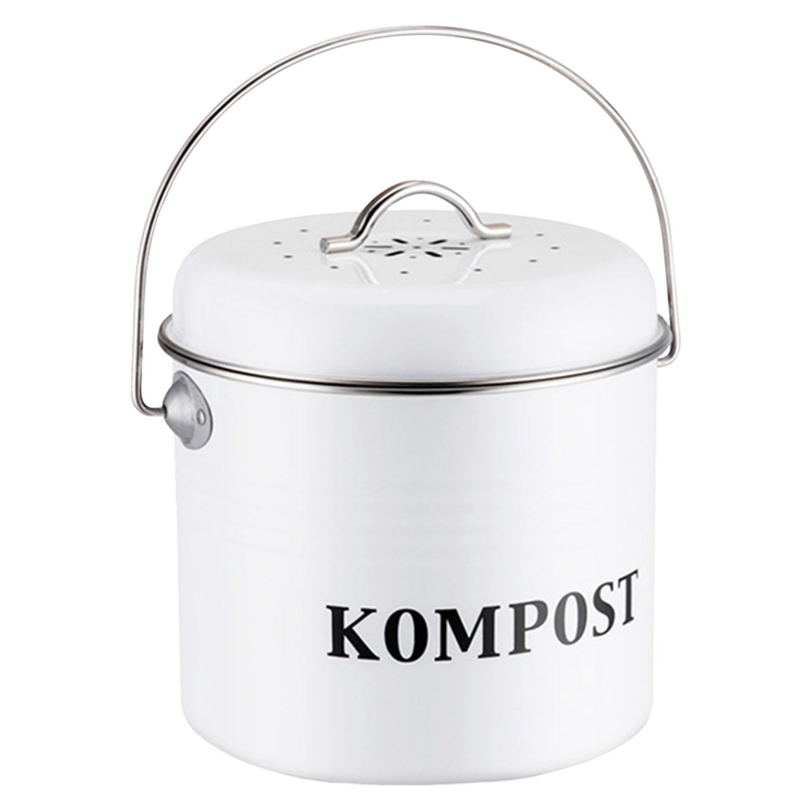 Home Garden Compost Bin, Activated Carbon Filter Deodorizers Household Trash Can