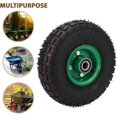 thumbnail image 3 of 10 Inch Rubber Wheel, Replacement 4.10/3.504 Inflatable Wheel Garden for Cart Trolley Wheelbarrow 6204 Bearing 250KG Load_Perfect Gift, 3 of 5