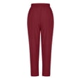thumbnail image 3 of EQWLJWE Pantalon de Sarrau Jogger pour Femmes, Uni, Grande Taille, 3 of 4