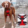thumbnail image 3 of No Pull Dog Harness Front Clip Heavy Duty Reflective Easy Control Handle for Large Dog Walking (L,Black), 3 of 6