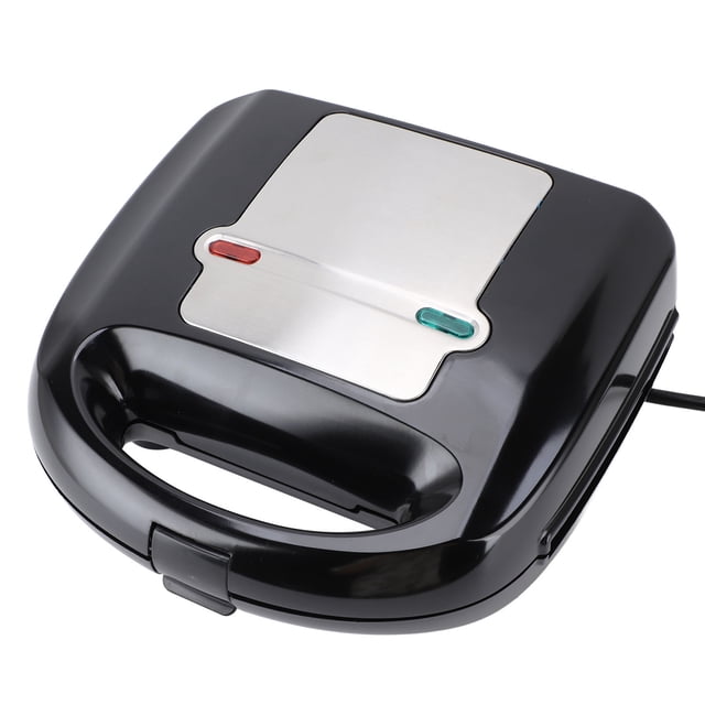 Maker, 6 in 1 Stick Proof Breakfast Machine with 10 Removable Plates Double Sided Heating System for Making Sandwiches Donuts Waffles Nuts Cakes Steaks